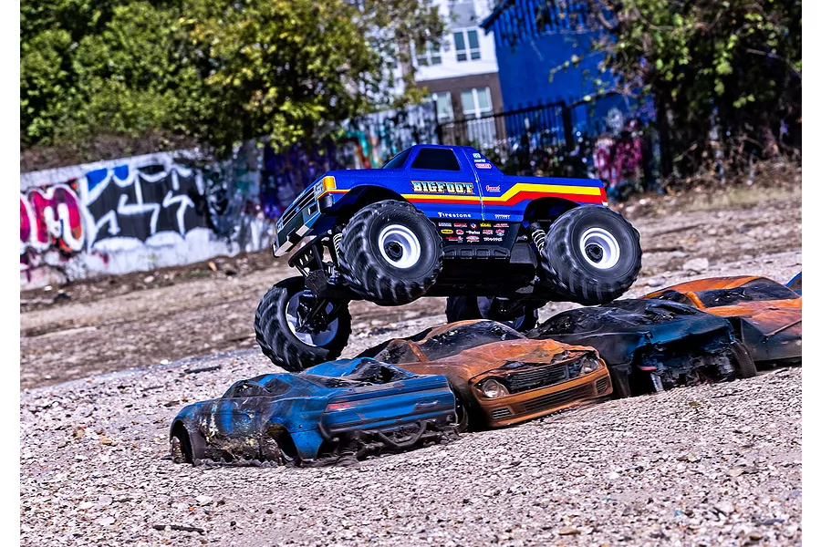 Traxxas Bigfoot 4X4 BL-2s RC Monster Truck Electric Brushless 4WD 1/10 Scale RTR - Blue image 104681