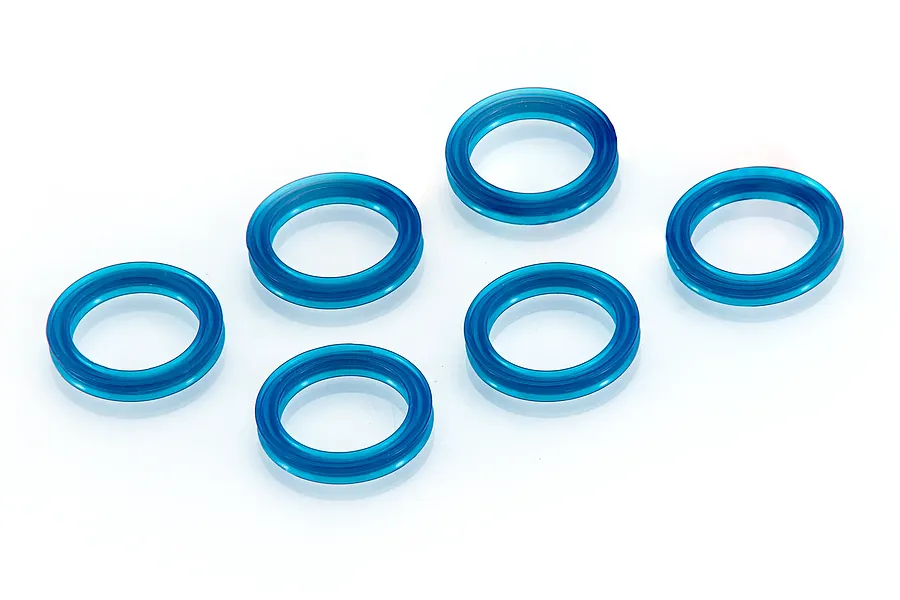 GPM 6x10x0.5mm Washers 6pcs - Blue image 1