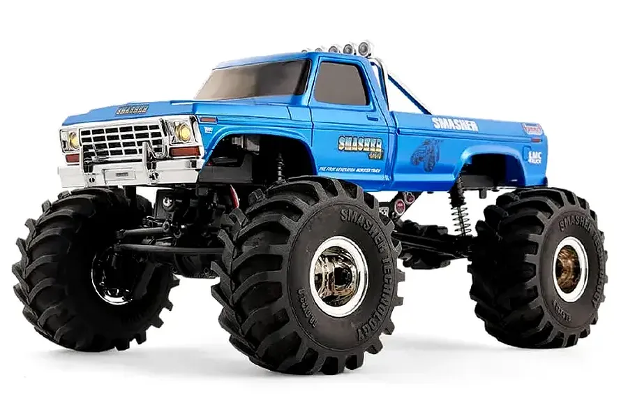 FMS FCX24 Smasher RC Monster Truck Electric 4WD 1/24 Scale RTR - Blue image 104785