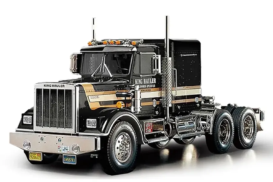 Tamiya King Hauler RC Truck Electric Brushed 4WD 1/14 Scale Kit - Black Edition image 104786