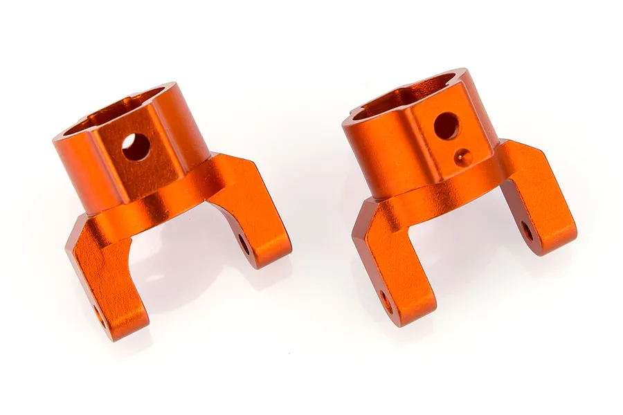 HSP Orange Aluminium Left &amp;amp; Right Steering Hub Carriers image 10495