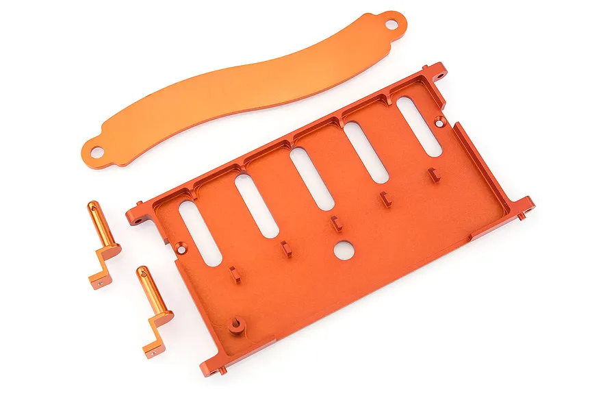 HSP Orange Aluminium Electronics Mounting Set image 10497