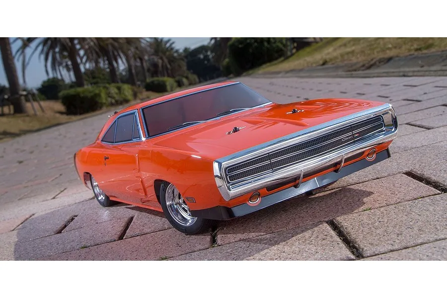 Kyosho Fazer Mk2 1970 Dodge Charger Hemi RC Car Electric 4WD 1/10 Scale RTR - Orange image 105116