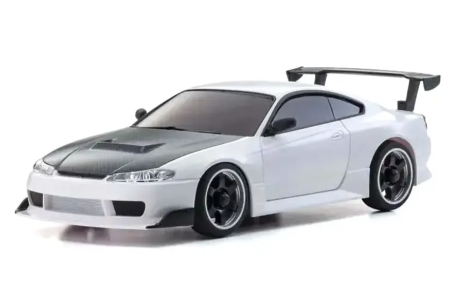 Kyosho Mini-Z Nissan Silvia S15 RC Drift Car Electric AWD RTR - White image 105229