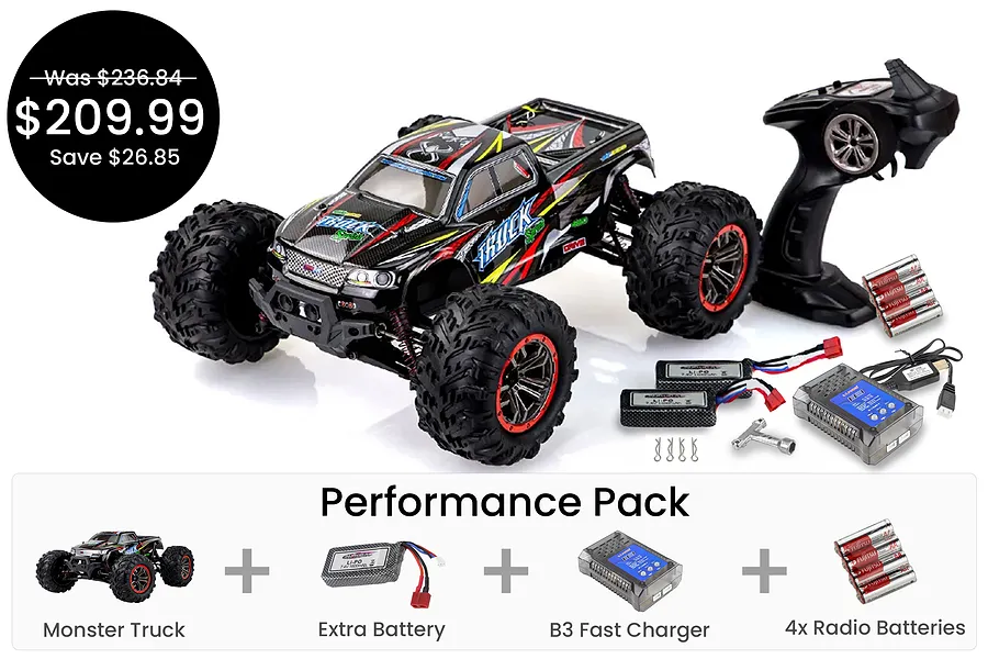 Xinlehong 9125 Sprint RC Monster Truck Performance Pack image 105349