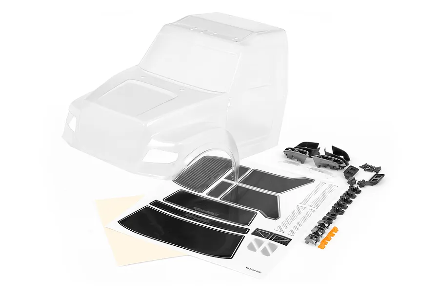 Traxxas 1/10 Hauler Unpainted Body Shell Cab - Clear image 105518