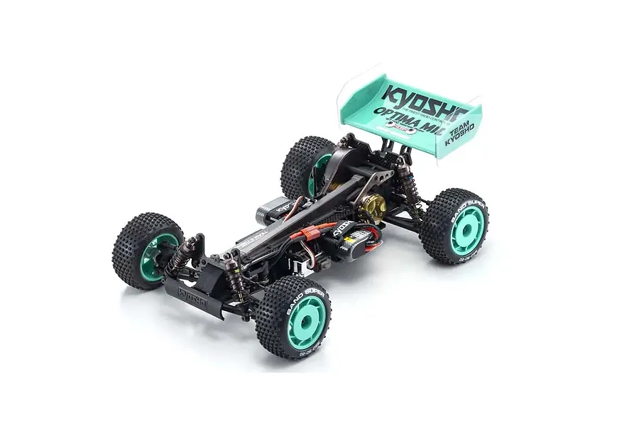 Kyosho Optima Mid &amp;#039;87 WC Worlds Spec 60th Anniversary RC Buggy Electric Brushless 4WD 1/10 Scale Kit - Gold Edition image 105543
