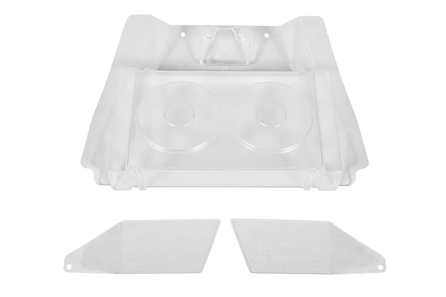 Axial Yeti XL Y-480 Rear Interior &amp;amp; Numper Plate Set image 10557