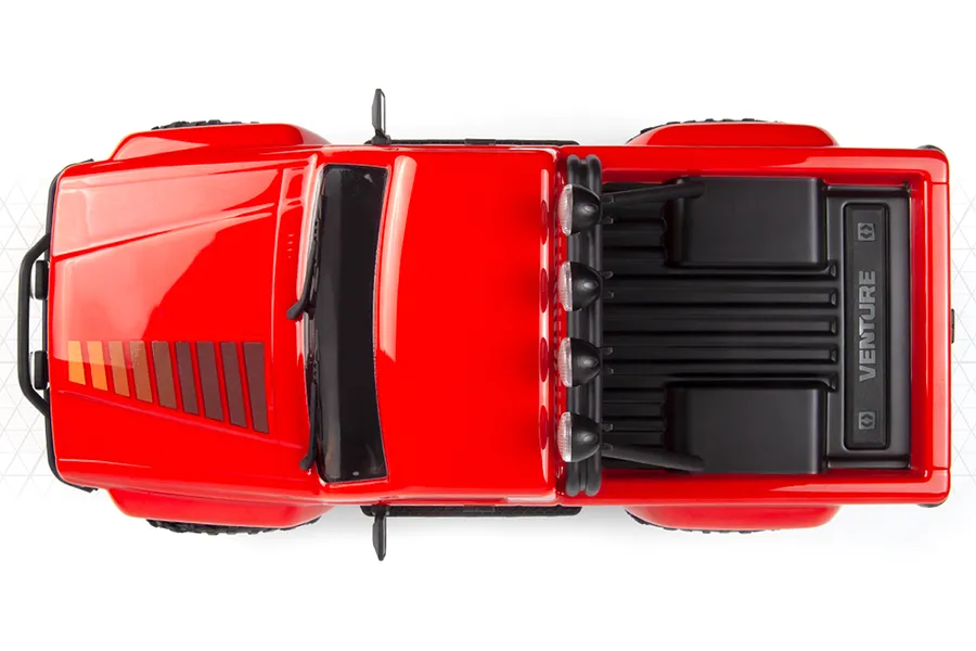 HPI Venture18 Flux 1985 Toyota Hilux SR5 RC Rock Crawler Electric Brushless 4WD 1/18 Scale RTR - Red image 105736