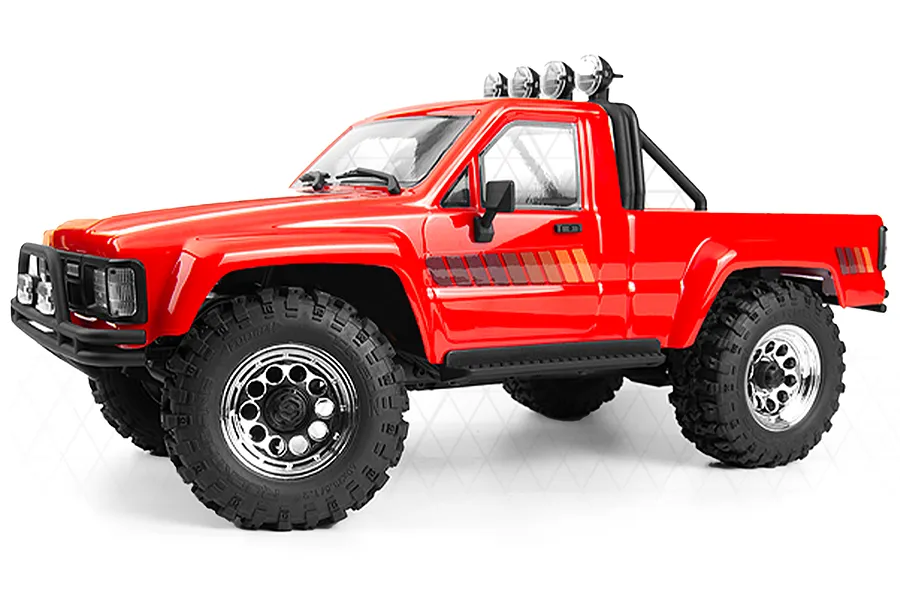 HPI Venture18 Flux 1985 Toyota Hilux SR5 RC Rock Crawler Electric Brushless 4WD 1/18 Scale RTR - Red image 105739