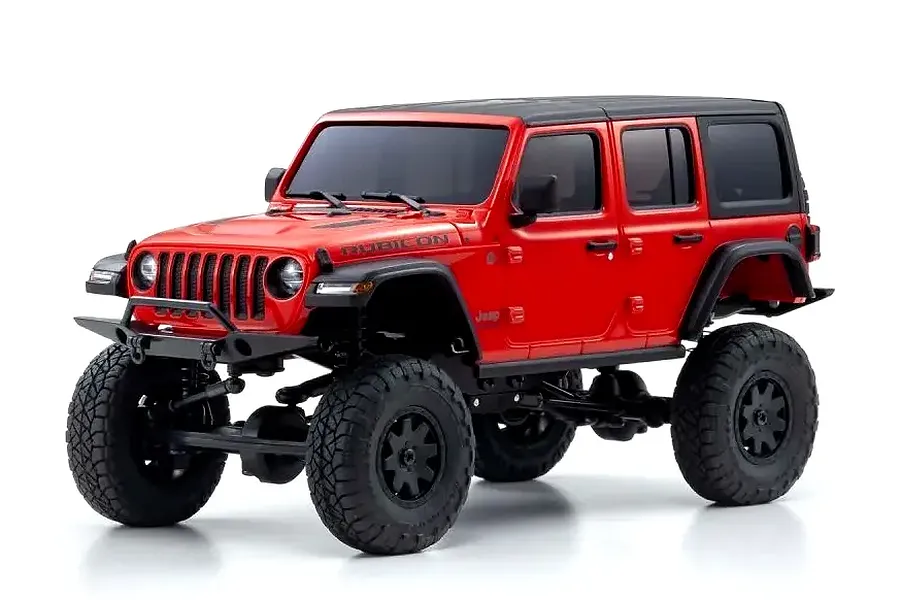 Kyosho Mini-Z Jeep Wrangler Unlimited Rubicon RC Rock Crawler Electric 4WD RTR - Firecracker Red image 105857