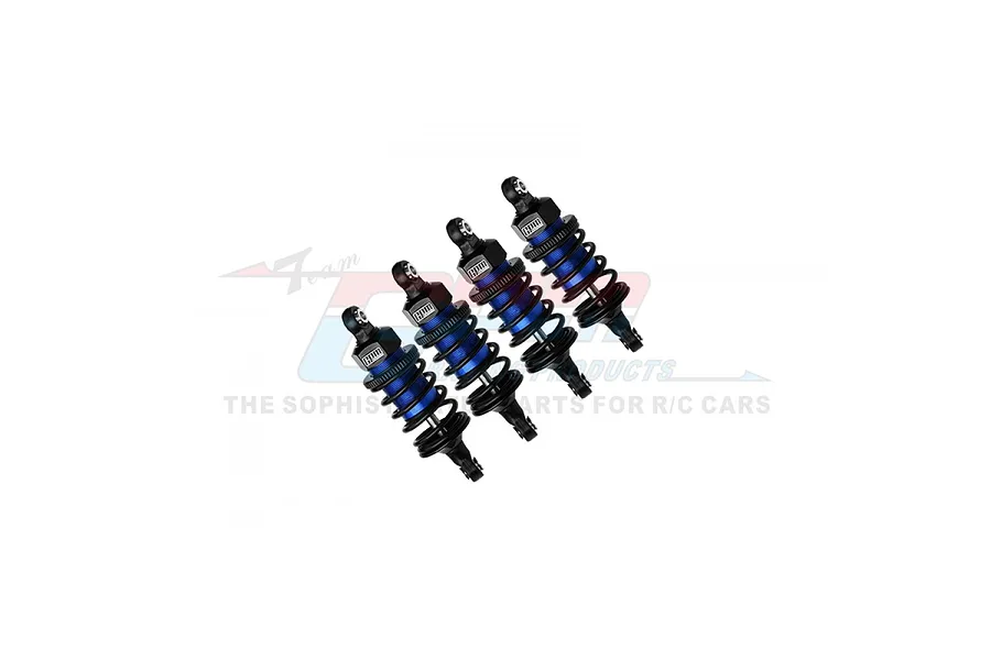 GPM Aluminium Front and Rear 60mm Ultra Shocks Set - Blue image 106129