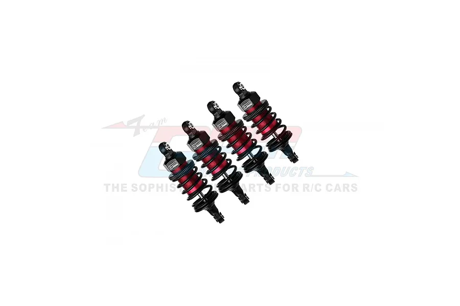 GPM Aluminium Front and Rear 60mm Ultra Shocks Set - Red image 106130