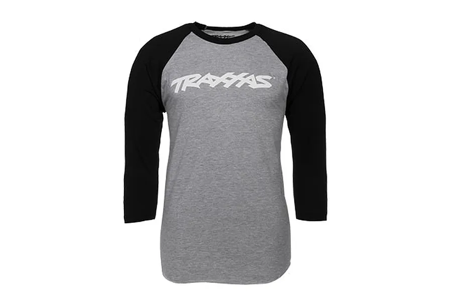 Traxxas Raglan Grey and Black Long Sleeve Shirt - Extra Small image 106373