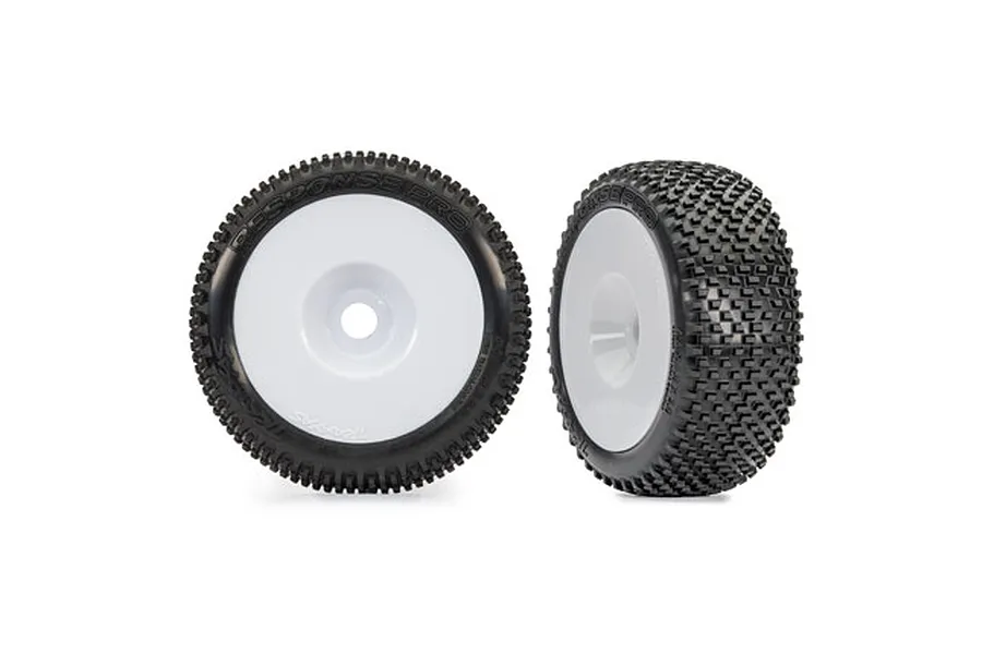Traxxas 3.0&amp;quot; Response Pro Wheels On White Dish Rims - Glued Wheels 2Pcs image 106421