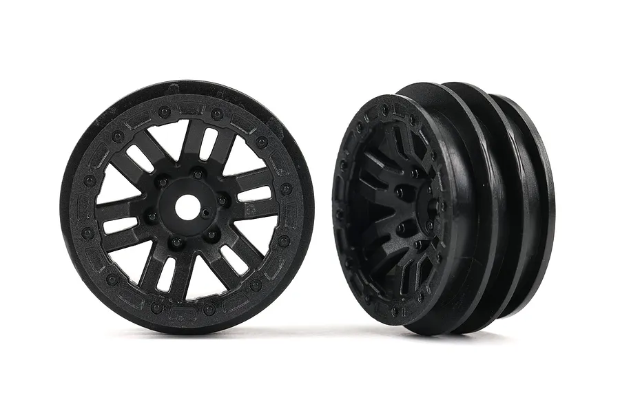 Traxxas 1.0&amp;quot; Split Spoke Rims 2Pcs - Black image 106444