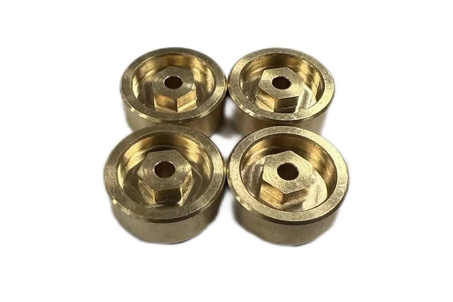 Hobby Plus Brass Wheel Hexes 4Pcs image 106700