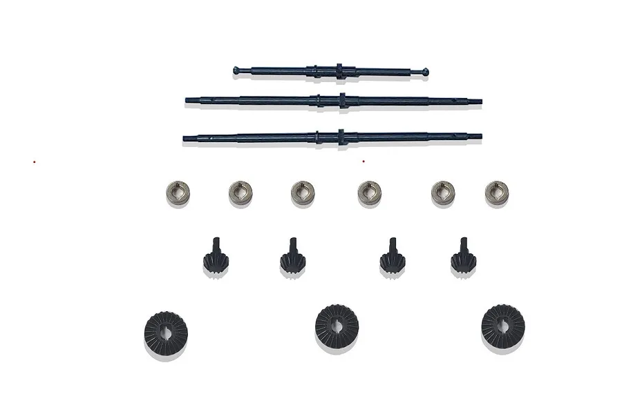 Hobby Plus Metal 6X6 Axle and Gear Set image 106721