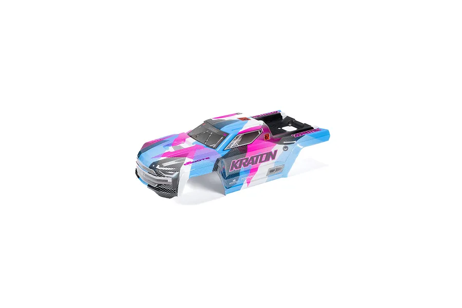 ARRMA 1/8 Kraton Painted Body Shell - Blue/Pink image 106766