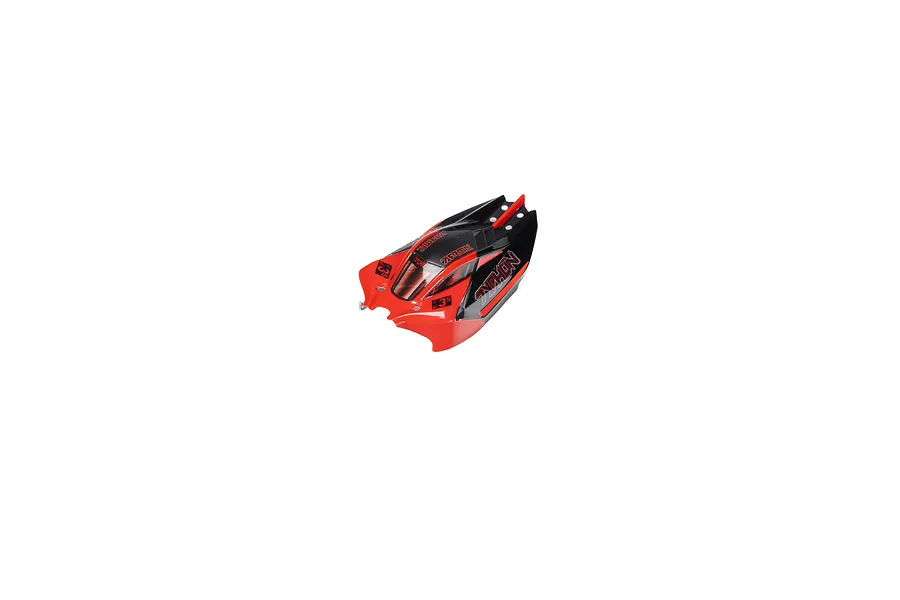 ARRMA 1/18 Typhon Grom Painted Body Shell - Red/Black image 106787