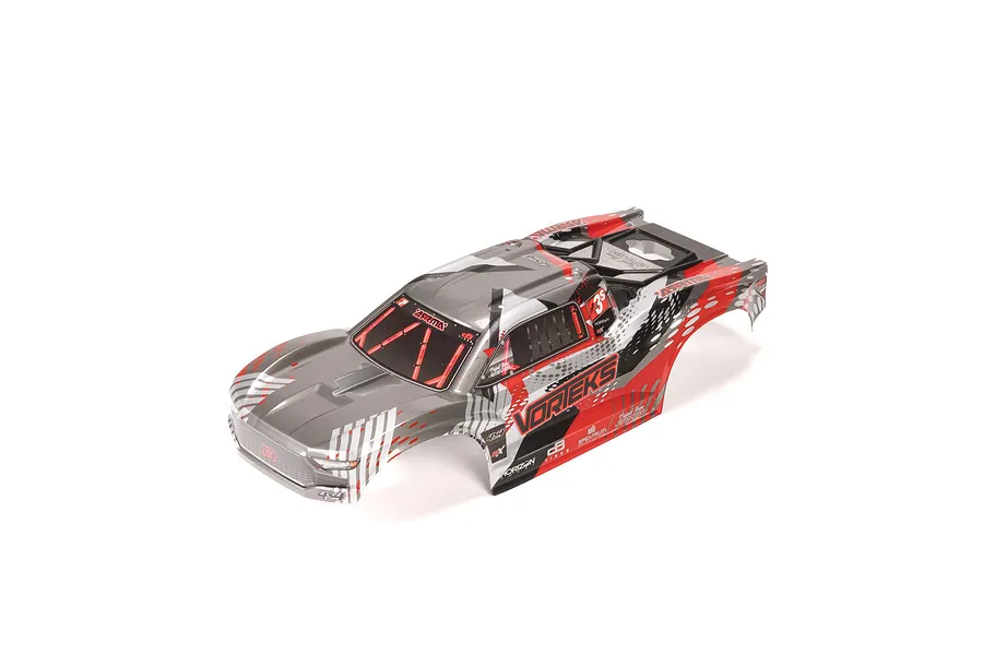 ARRMA 1/10 Vorteks Painted Clipless Body Shell - Red image 106853