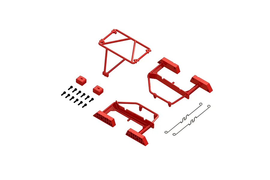 ARRMA Desert Truck Roll Cage Set - Red image 106894