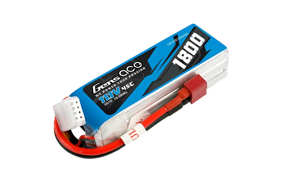 Gens Ace 11.1V 1800mAh 45C Soft Case LiPo Battery image 106945