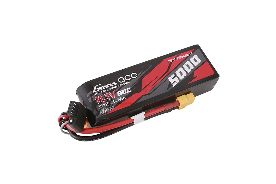 Gens Ace G-Tech 11.1V 5000mAh 60C Soft Case LiPo Battery image 106960
