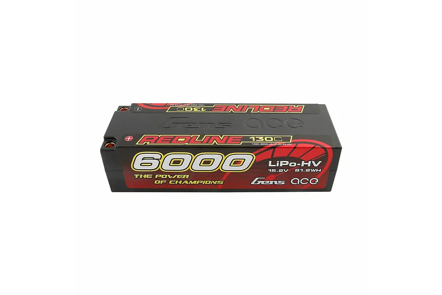 Gens Ace Redline 15.2V 6000mAh 130C HV Hard Case LiPo Battery image 106970