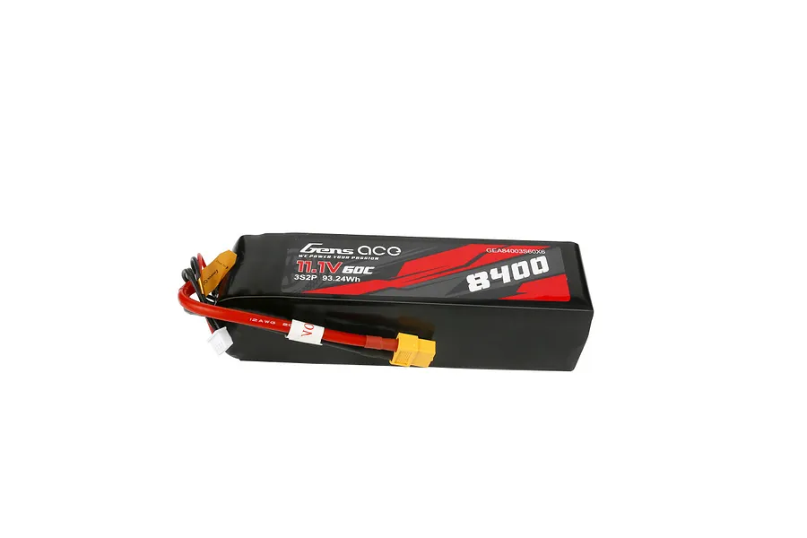 Gens Ace 11.1V 8400mAh 60C Soft Case LiPo Battery image 106982