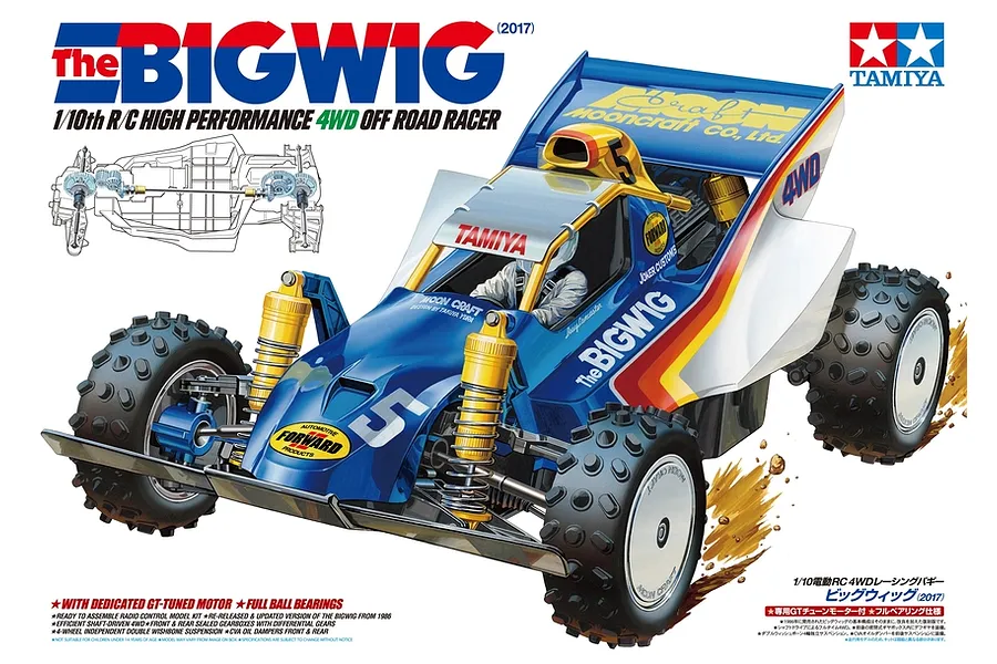 TAMIYA The BIGWIG 1/10 RC オフロードレーサー Tamiya The Bigwig (2017) RC Buggy Electric 4WD 1/10 Scale Kit