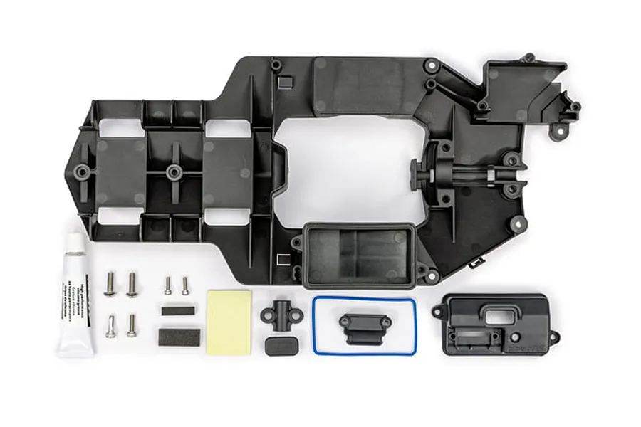 Traxxas Electronics Tray with Stuffing Tube Clamp image 107117