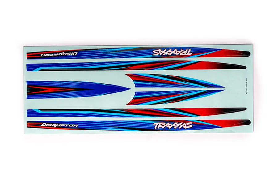 Traxxas Disruptor Hull Decal Set - Blue image 107127