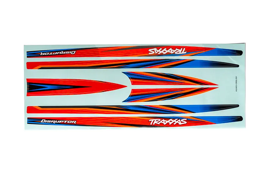 Traxxas Disruptor Hul Decal Set - Orange image 107129