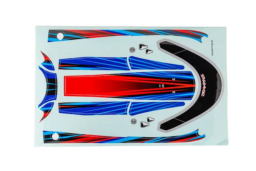 Traxxas Disruptor Hatch Decal Set - Blue image 107131