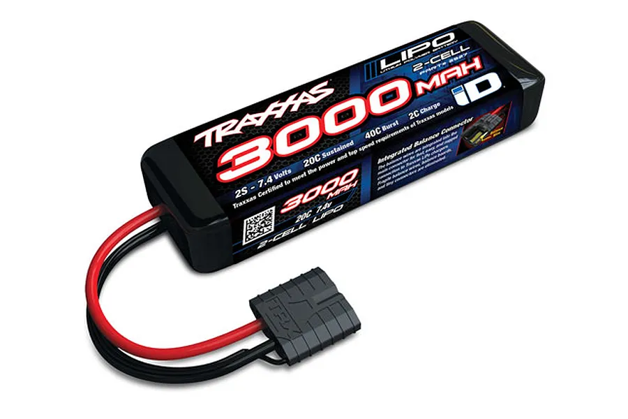 Traxxas 7.4V 3000mAh 20C Soft Case LiPo Battery image 107181