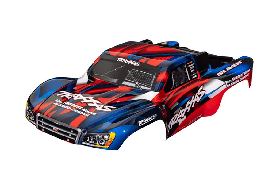 Traxxas 1/10 Slash Painted Body Shell - Red/Blue image 107199