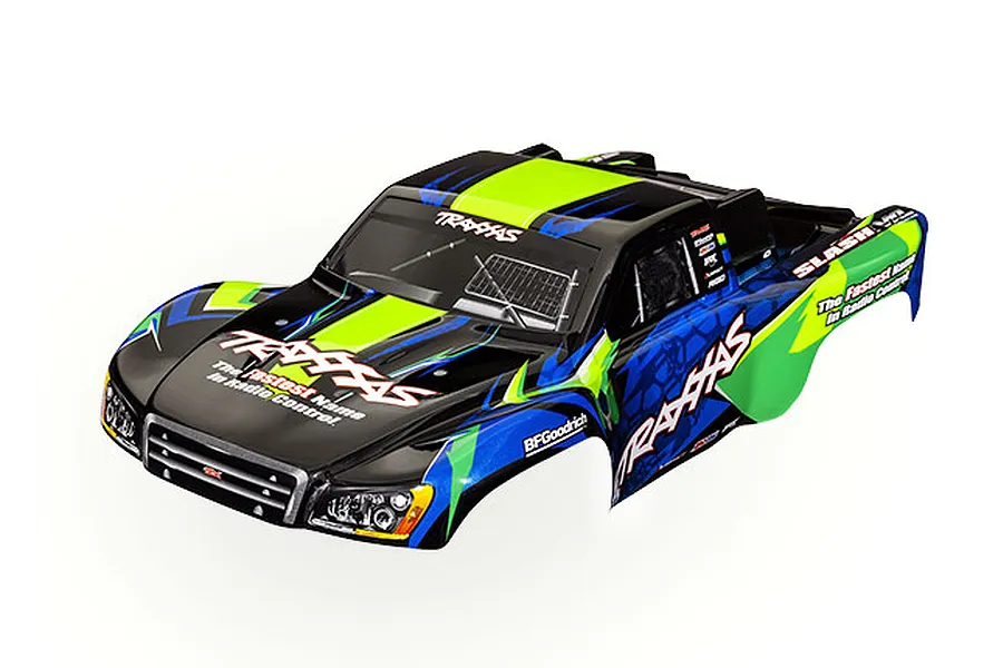 Traxxas 1/10 Slash VXL Painted Body Shell - Green/Blue image 107216