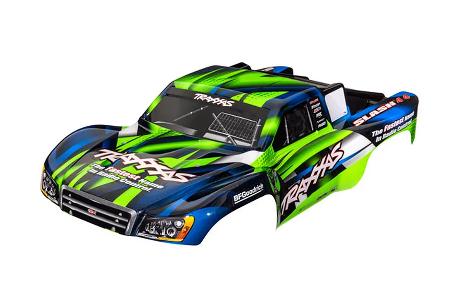 Traxxas 1/10 Slash Painted Body Shell - Green/Blue image 107225