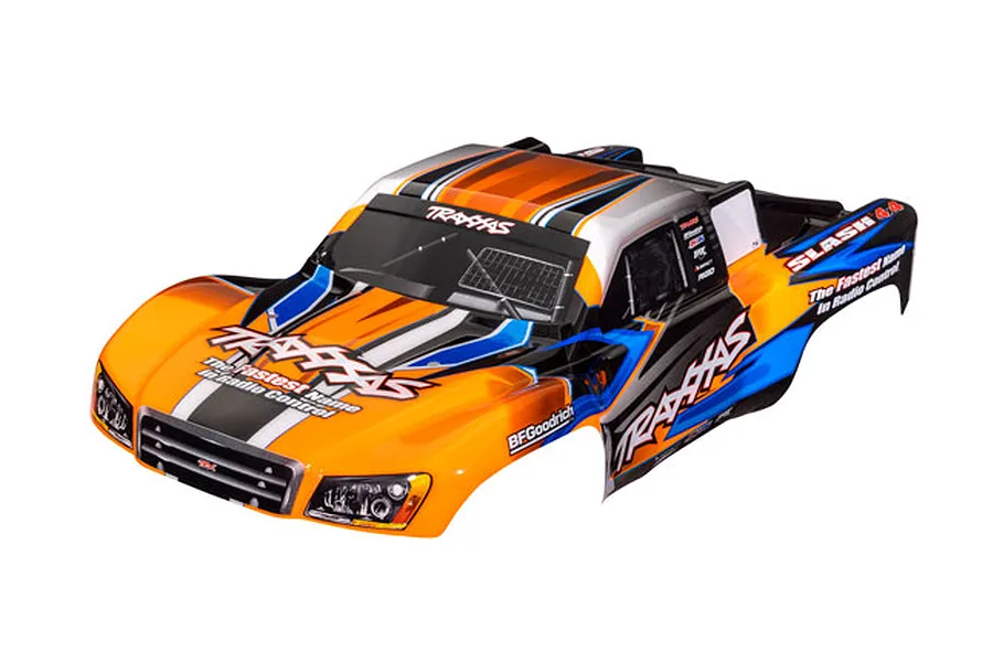 Traxxas 1/10 Slash Painted Body Shell - Orange/Blue image 107228