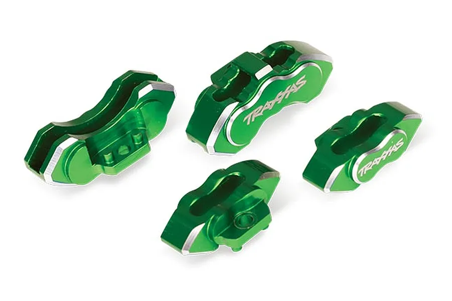 Traxxas Aluminium Front and Rear Brake Caliper Set 4Pcs - Green image 107267