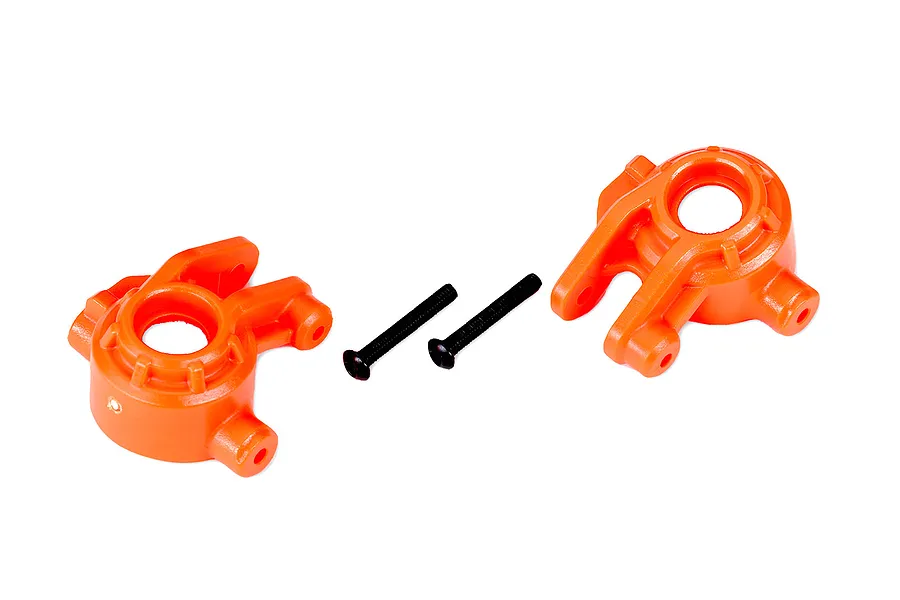 Traxxas Extreme Heavy Duty Steering Hubs 2Pcs - Orange image 107303