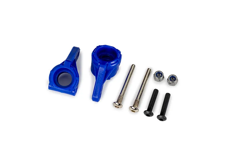 Traxxas Extreme Heavy Duty Steering Hubs 2Pcs - Blue image 107348