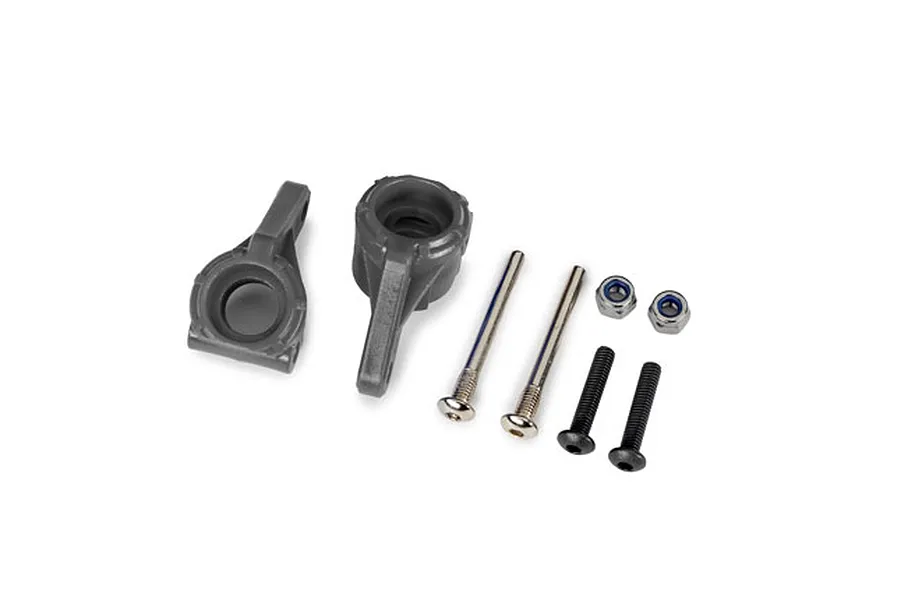 Traxxas Extreme Heavy Duty Steering Hubs 2Pcs - Grey image 107349