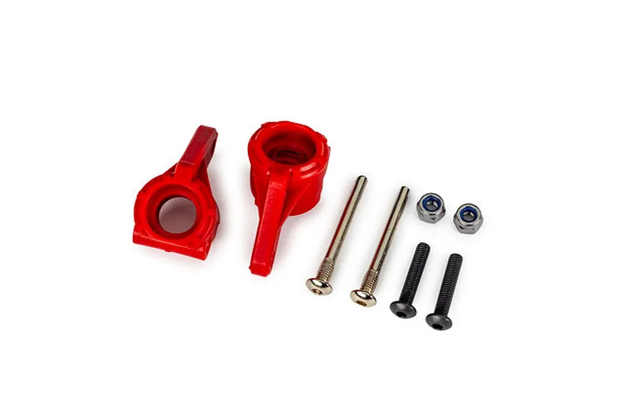 Traxxas Extreme Heavy Duty Steering Hubs 2Pcs - Red image 107351