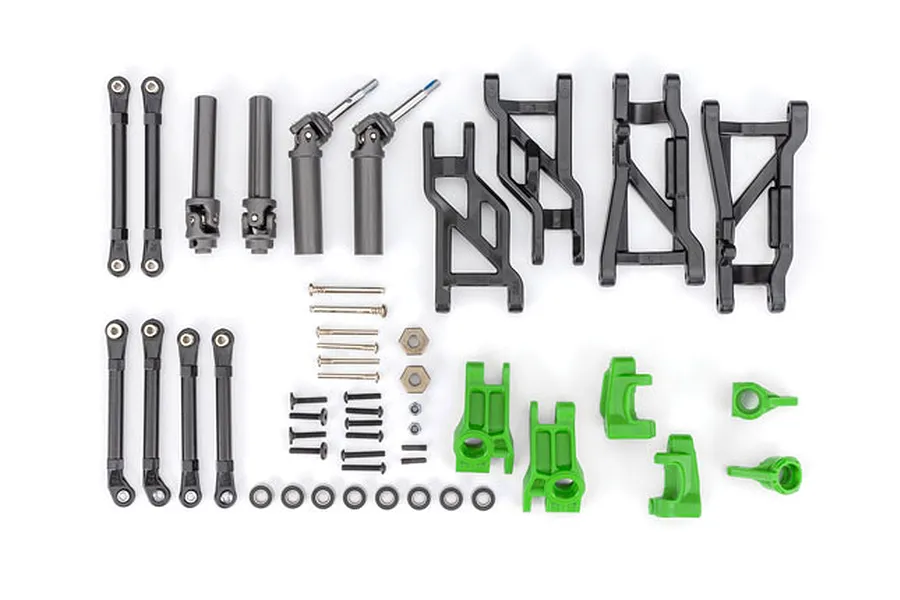Traxxas Extreme Heavy Duty Outer Driveline and Suspension Upgrade Kit - Green image 107359