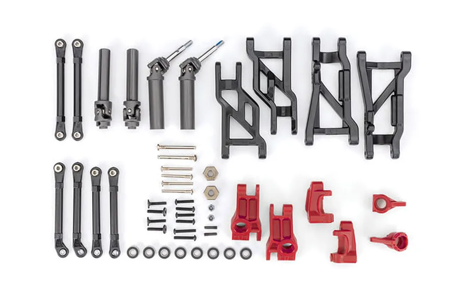 Traxxas Extreme Heavy Duty Outer Driveline and Suspension Upgrade Kit - Red image 107360