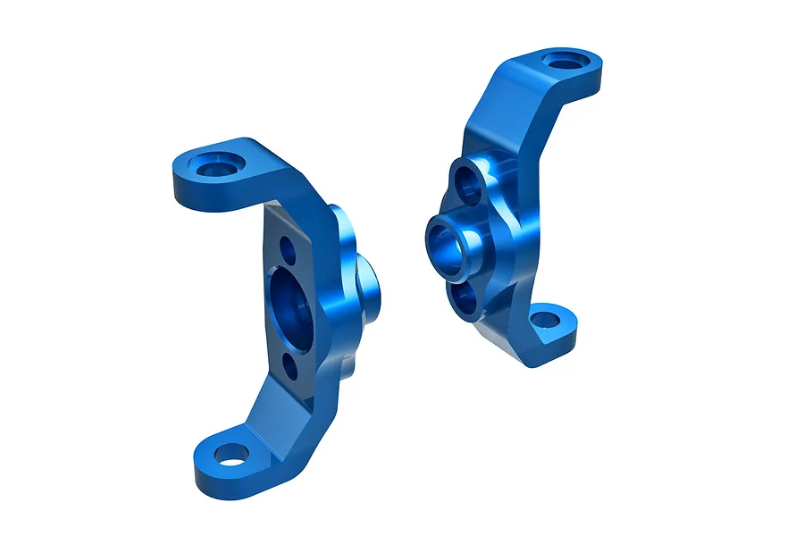 Traxxas Aluminium Caster Blocks (C-Hubs) 2Pcs - Blue image 107377