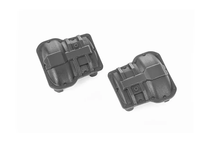 Traxxas Front and Rear Diff Covers 2Pcs - Grey image 107392