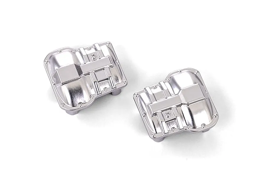 Traxxas Front and Rear Diff Covers 2Pcs - Satin Chrome image 107393